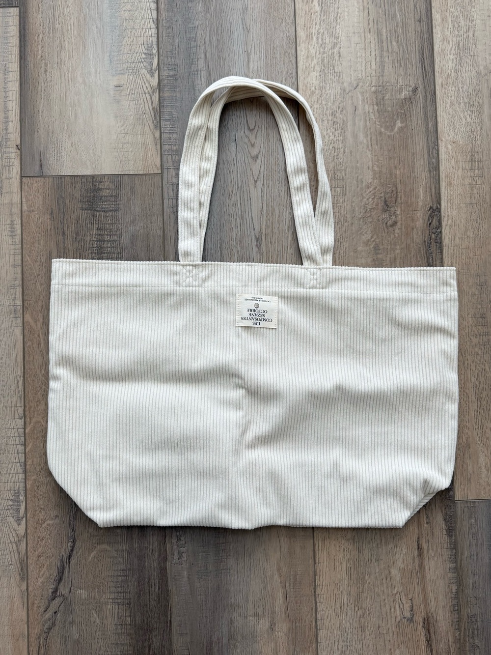Sezane corduroy tote bag